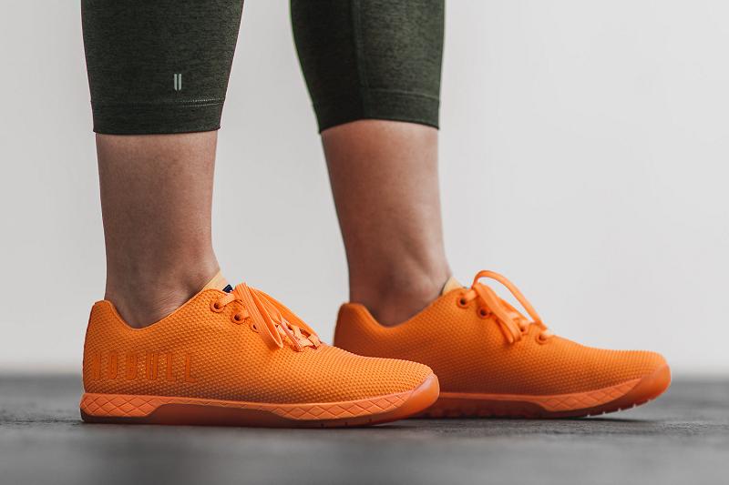 Women's Nobull Neon Orange Trainers Orange | SG Q3038M